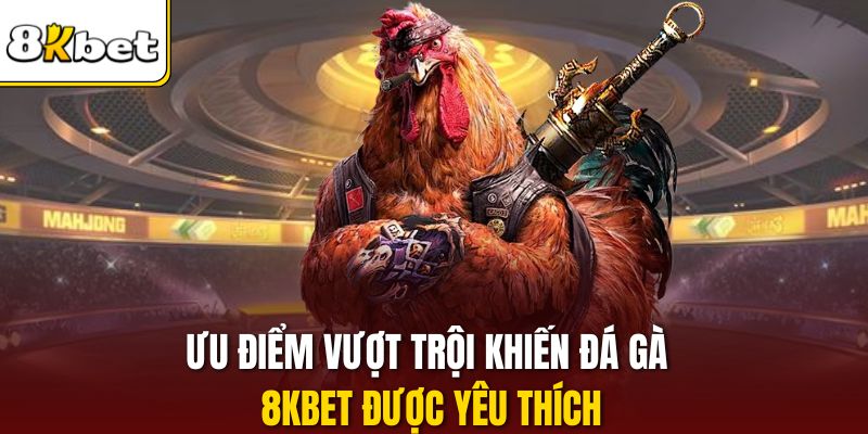 Ưu điểm vượt trội khiến đá gà 8KBET được yêu thích